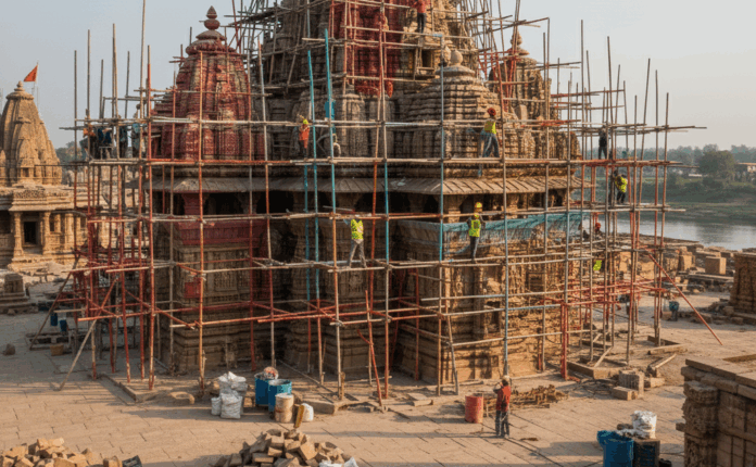 उज्जैन में प्राचीन मंदिर परिसर के सौंदर्यीकरण का कार्य प्रारम्भ