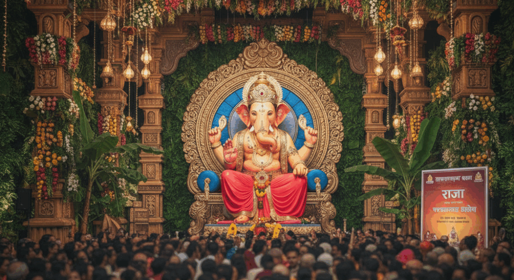 गणेश चतुर्थी सार्वजनिक मंडलों का थीम-आधारित सज्जा और पर्यावरण-ध्यान