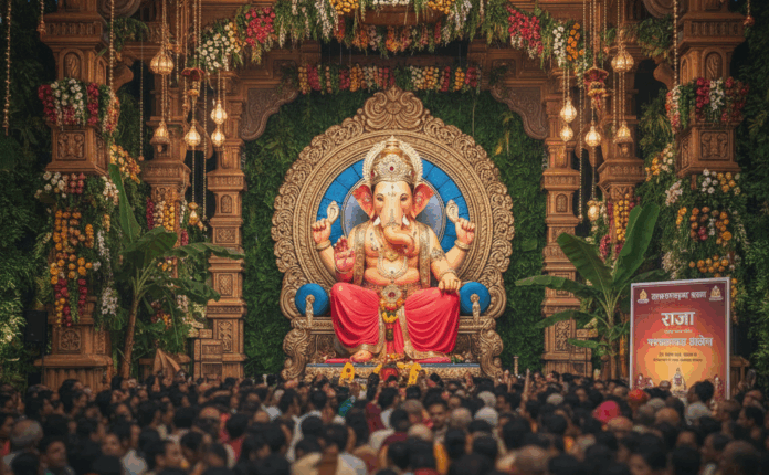 गणेश चतुर्थी सार्वजनिक मंडलों का थीम-आधारित सज्जा और पर्यावरण-ध्यान