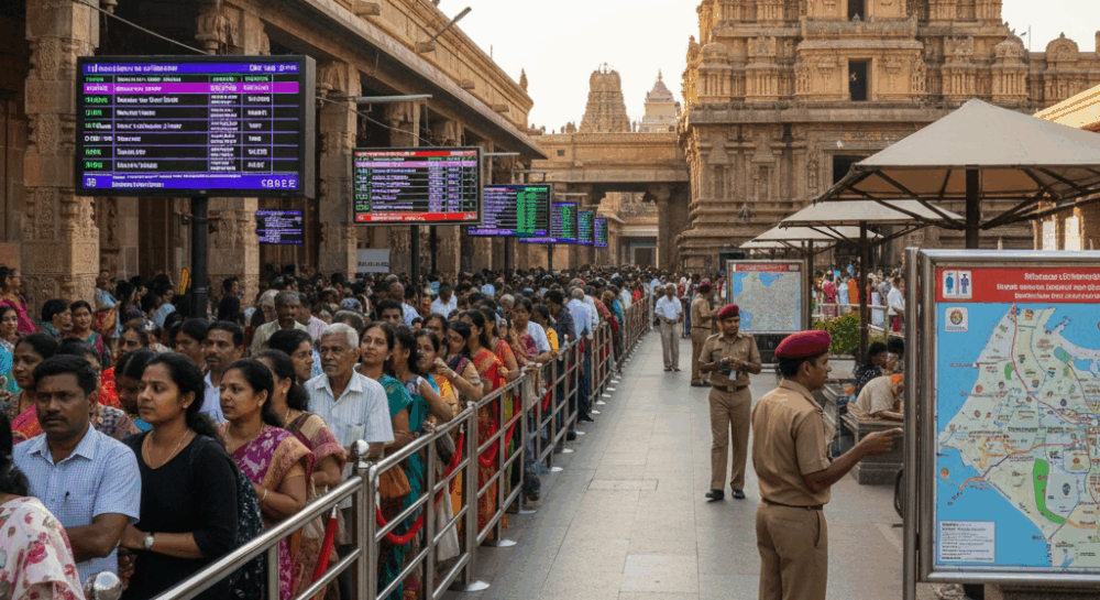 तिरुपति में बढ़ी श्रद्धालुओं की सुविधा के लिए नई व्यवस्थाएँ लागू
