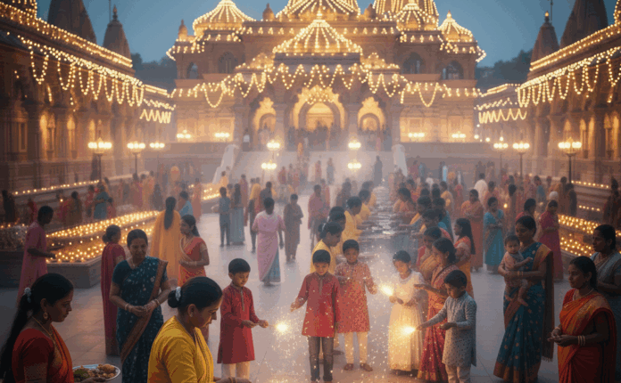 दीपावली पारंपरिक स्थलों पर प्रकाश सज्जा व सामुदायिक सेवा कार्यक्रम