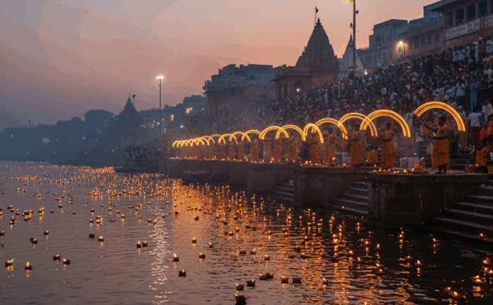 प्रयागराज में भव्य गंगा आरती समारोह में बढ़ी श्रद्धालुओं की संख्या