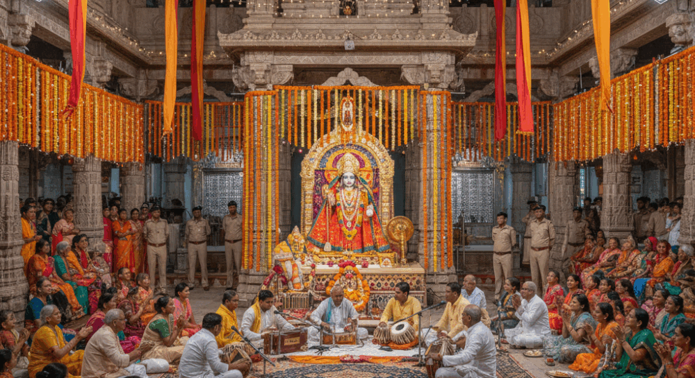 राम नवमी की तैयारियाँ मंदिरों में सजावट, सुरक्षा व कार्यक्रम तय