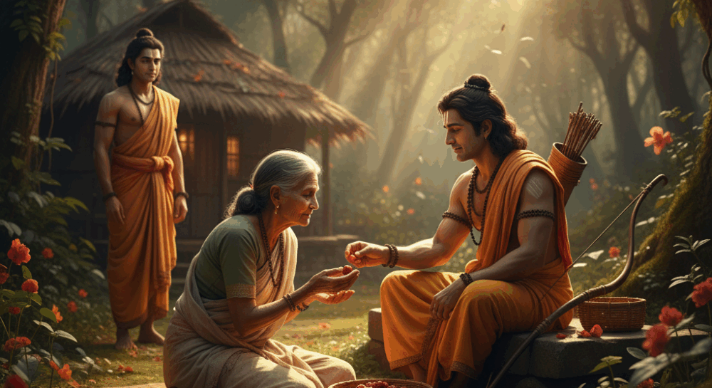 राम-शबरी मिलन की कथा भक्ति की सरलता और प्रेमपूर्ण समर्पण का संदेश